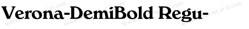 Verona-DemiBold Regu字体转换